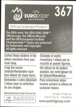 2008 Panini UEFA Euro 2008 Stickers #367 Georgios Seitaridis Back