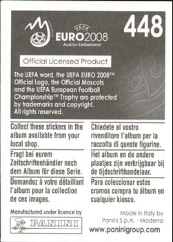 2008 Panini UEFA Euro 2008 Stickers #448 Marat Izmailov Back