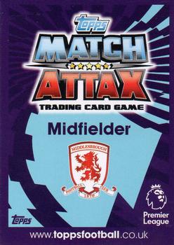 2016-17 Topps Match Attax Premier League Extra - Update Card - Extra Boost #UC20 Adam Forshaw Back