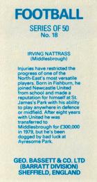 1983-84 Bassett & Co. Soccer #18 Irving Nattrass Back