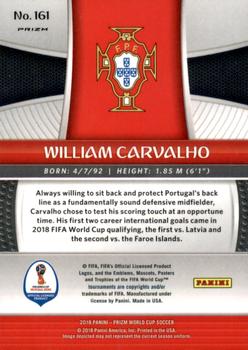 2018 Panini Prizm FIFA World Cup - Hyper Prizm #161 William Carvalho Back