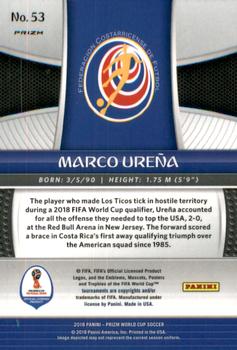 2018 Panini Prizm FIFA World Cup - Red & Blue Wave Prizm #53 Marco Urena Back
