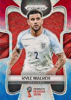 2018 Panini Prizm FIFA World Cup - Red & Blue Wave Prizm #71 Kyle Walker Front