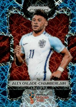 2018 Panini Prizm FIFA World Cup - Light Blue Lazer Prizm #63 Alex Oxlade-Chamberlain Front