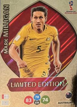 2018 Panini Adrenalyn XL FIFA World Cup 2018 Russia  - Limited Edition XXL #XXL-MM Mark Milligan Front