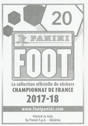 2017-18 Panini FOOT #20 Lacina Traoré Back