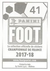2017-18 Panini FOOT #41 Baptiste Guillaume Back