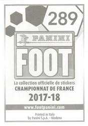 2017-18 Panini FOOT #289 Daniel Congré Back
