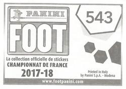 2017-18 Panini FOOT #543 Action Back