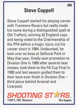 1991-92 Merlin Shooting Stars UK #396 Steve Coppell Back