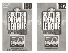 2011 Panini Scottish Premier League Stickers #130 / 132 Danny Cadamarteri / David Goodwillie Back