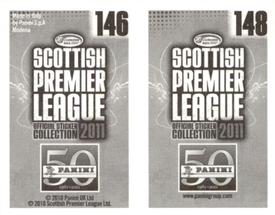 2011 Panini Scottish Premier League Stickers #146 / 148 Andy Graham / Mark McLaughlin Back