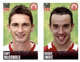 2011 Panini Scottish Premier League Stickers #154 / 156 Dougie Imrie / Gary McDonald Front