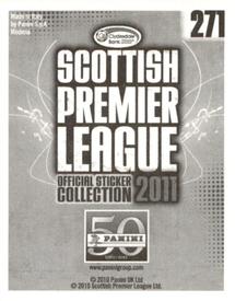 2011 Panini Scottish Premier League Stickers #271 Ryan Esson Back