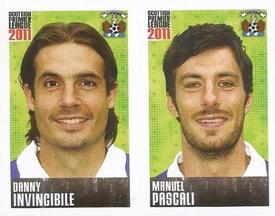 2011 Panini Scottish Premier League Stickers #334 / 336 Manuel Pascali / Danny Invincibile Front