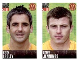 2011 Panini Scottish Premier League Stickers #364 / 366 Steve Jennings / Keith Lasley Front