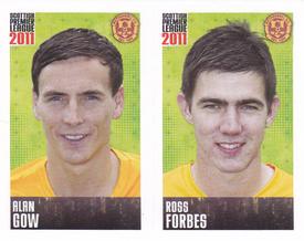 2011 Panini Scottish Premier League Stickers #368 / 370 Ross Forbes / Alan Gow Front