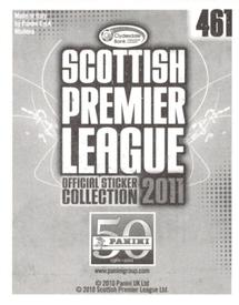 2011 Panini Scottish Premier League Stickers #461 Murray Davidson Back