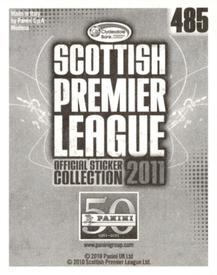 2011 Panini Scottish Premier League Stickers #485 Lee Mair Back