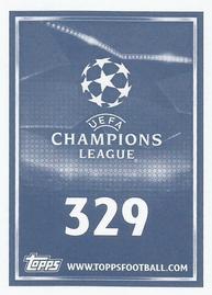 2015-16 Topps UEFA Champions League Stickers #329 Hakan Calhanoglu Back