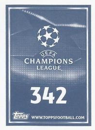 2015-16 Topps UEFA Champions League Stickers #342 Radja Nainggolan Back