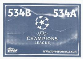 2015-16 Topps UEFA Champions League Stickers #534 Aleksandr Anyukov / Luis Neto Back