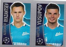 2015-16 Topps UEFA Champions League Stickers #535 Aleksandr Ryazantsev / Artur Yusupov Front