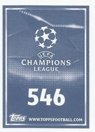 2015-16 Topps UEFA Champions League Stickers #546 Laurent Depoitre Back