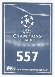 2015-16 Topps UEFA Champions League Stickers #557 Enzo Perez Back