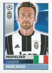 2016-17 Topps UEFA Champions League Stickers #JUV13 Claudio Marchisio Front