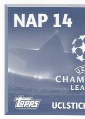 2016-17 Topps UEFA Champions League Stickers #NAP14 Emanuele Giaccherini Back
