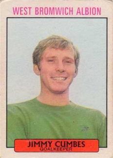 1971-72 A&BC Gum English Footballers (Purple Backs) #43 Jimmy Cumbes Front