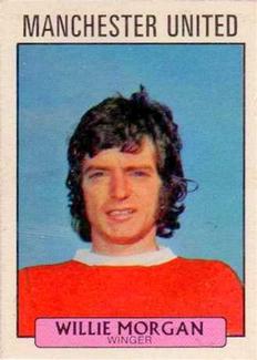 1971-72 A&BC Gum English Footballers (Purple Backs) #198 Willie Morgan Front