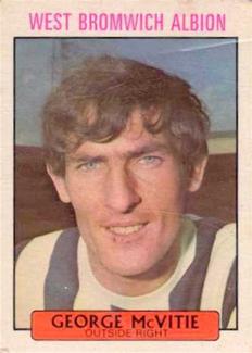 1971-72 A&BC Gum English Footballers (Purple Backs) #244 George McVitie Front