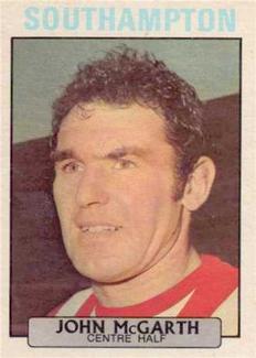 1971-72 A&BC Gum English Footballers (Purple Backs) #255 John McGrath Front