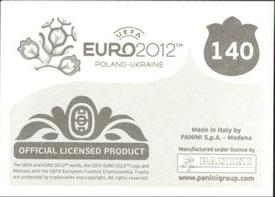 2012 Panini UEFA Euro 2012 Stickers #140 Team - Czech Republic Back