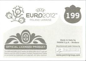 2012 Panini UEFA Euro 2012 Stickers #199 Team - Denmark Back