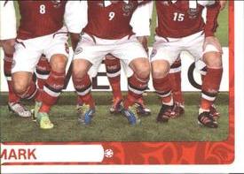 2012 Panini UEFA Euro 2012 Stickers #199 Team - Denmark Front