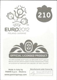 2012 Panini UEFA Euro 2012 Stickers #210 Christian Poulsen Back