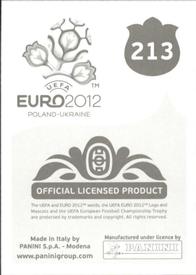 2012 Panini UEFA Euro 2012 Stickers #213 Niki Zimling Back
