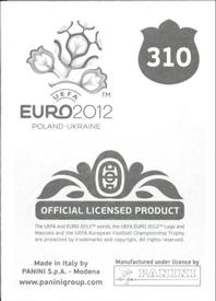 2012 Panini UEFA Euro 2012 Stickers #310 Slavek & Slavko Back