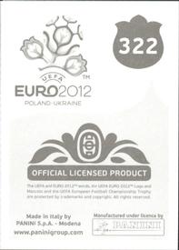 2012 Panini UEFA Euro 2012 Stickers #322 Domenico Criscito Back