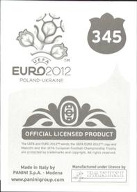 2012 Panini UEFA Euro 2012 Stickers #345 Shay Given Back