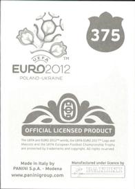 2012 Panini UEFA Euro 2012 Stickers #375 Danijel Subašić Back