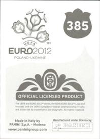 2012 Panini UEFA Euro 2012 Stickers #385 Tomislav Dujmović Back