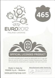 2012 Panini UEFA Euro 2012 Stickers #465 Adil Rami Back