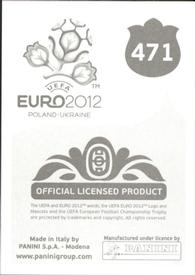 2012 Panini UEFA Euro 2012 Stickers #471 Alou Diarra Back