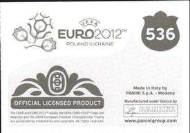 2012 Panini UEFA Euro 2012 Stickers #536 2004 Greece Back