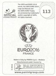 2016 Panini UEFA Euro Stickers #113 Blerim Džemaili Back