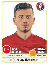 2016 Panini UEFA Euro Stickers #421 Oğuzhan Özyakup Front